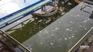 Bể lắng hóa lý trại Xuân Thành 7